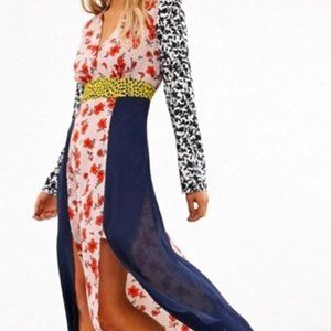 ASOS Glamorous Midaxi Dress Red/Blue